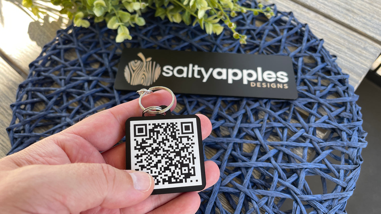 Logo/Nfc/QR Keychain | Business Logo Keychain | NFC Marketing Keychain | QR Code Keychain | Brand Awareness | Business Realtor Marketing