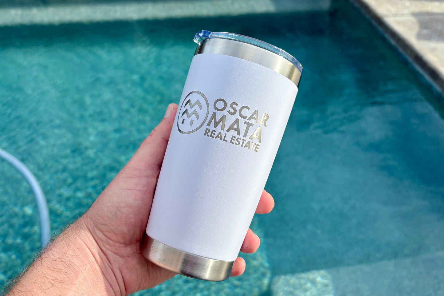 Custom Engraved Stainless Steel Tumbler – Personalized Logo or Design | Corporate Gifts | Laser Engraved Drinkware | Hot & Cold Insulated Travel Mug