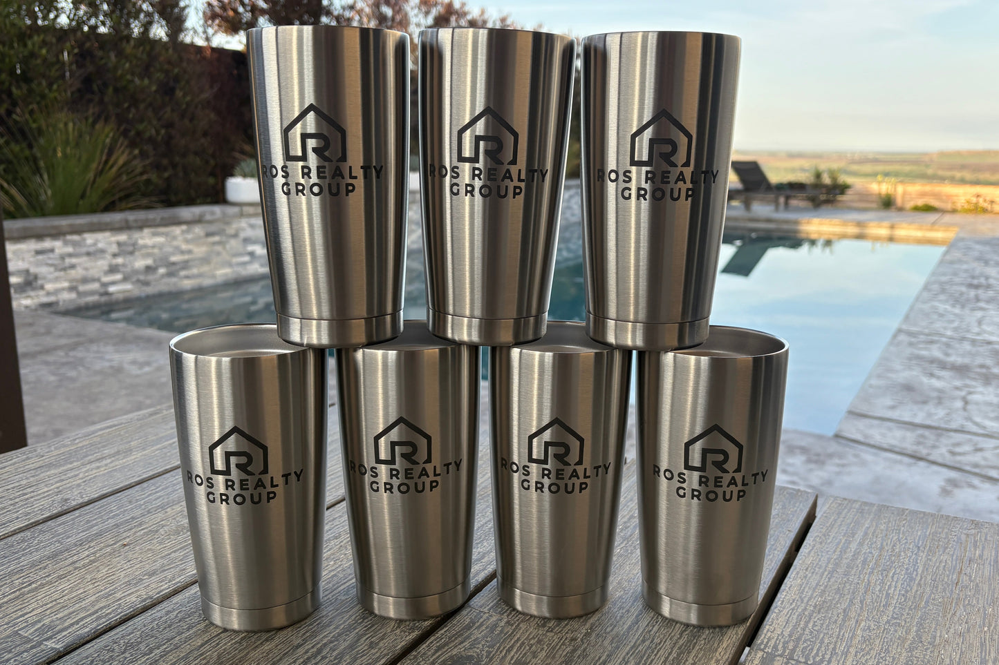 Custom Engraved Stainless Steel Tumbler – Personalized Logo or Design | Corporate Gifts | Laser Engraved Drinkware | Hot & Cold Insulated Travel Mug