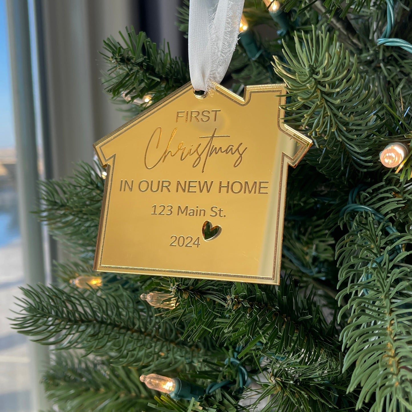 New Homeowner Christmas Tree Ornament, Gift for New Homeowner from Realtor, New House Christmas Ornament, First Christmas in Our New Home