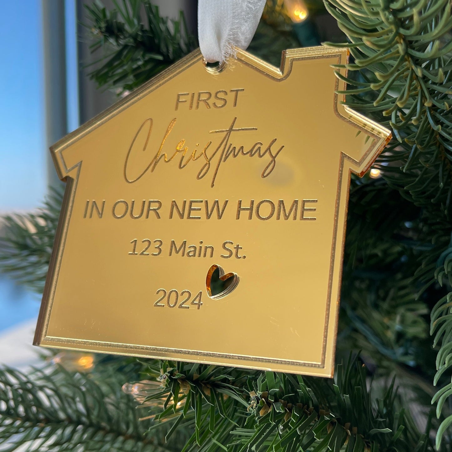 New Homeowner Christmas Tree Ornament, Gift for New Homeowner from Realtor, New House Christmas Ornament, First Christmas in Our New Home