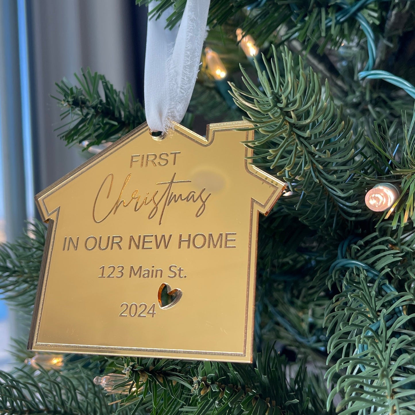 New Homeowner Christmas Tree Ornament, Gift for New Homeowner from Realtor, New House Christmas Ornament, First Christmas in Our New Home