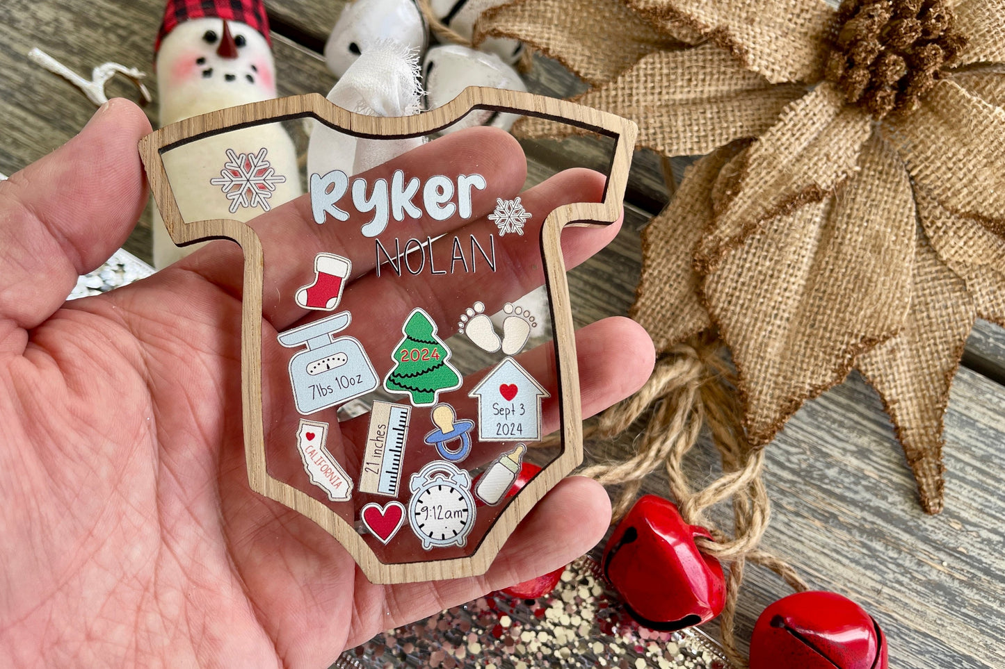 Baby's First Christmas Ornament- Personalized Keepsake