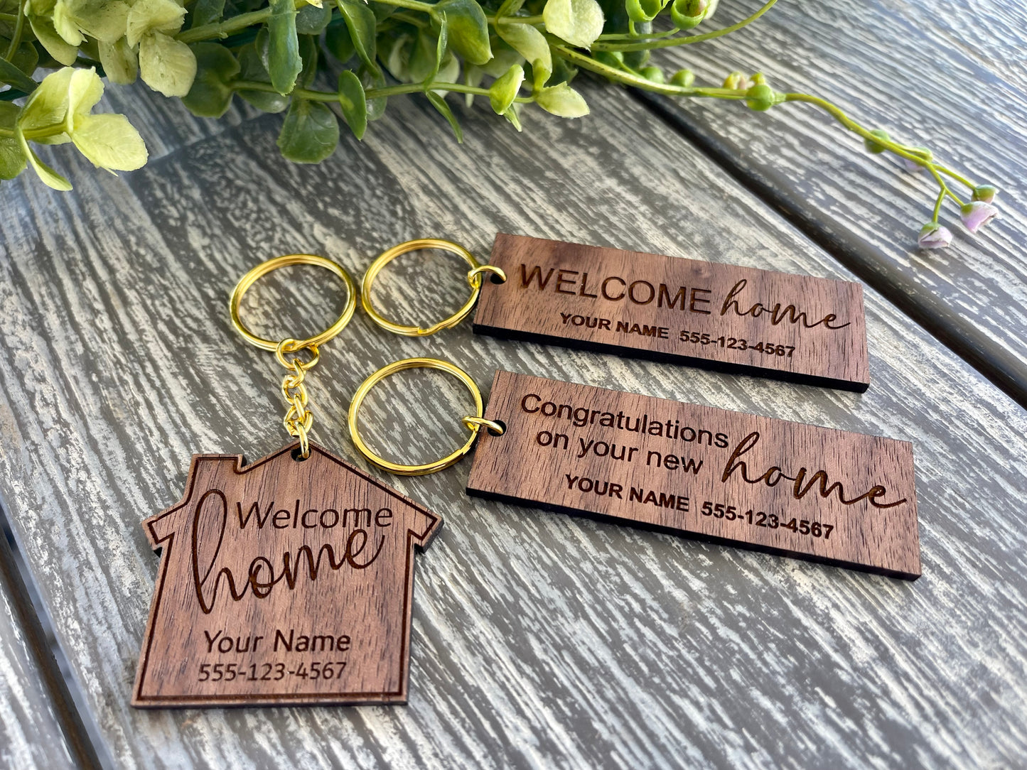 High Quality Customized Realtor Wood Keychain, Closing Gift, Key Handoff, Realtor, Gift For Closing, Key Handover, Buyer Gift