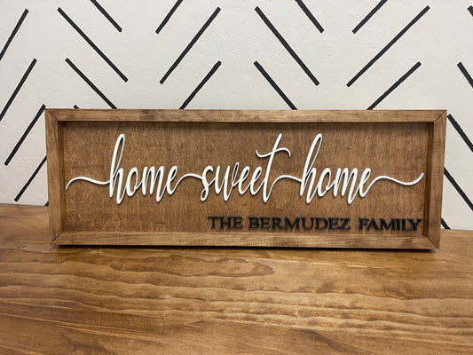 Promotional/Marketing Sign: Family Name, Closing Sign