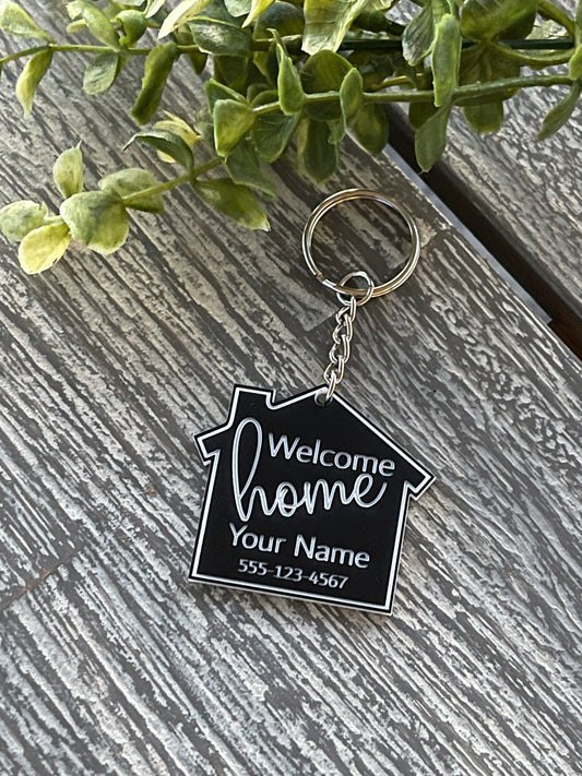 Customized Realtor Acrylic Keychain