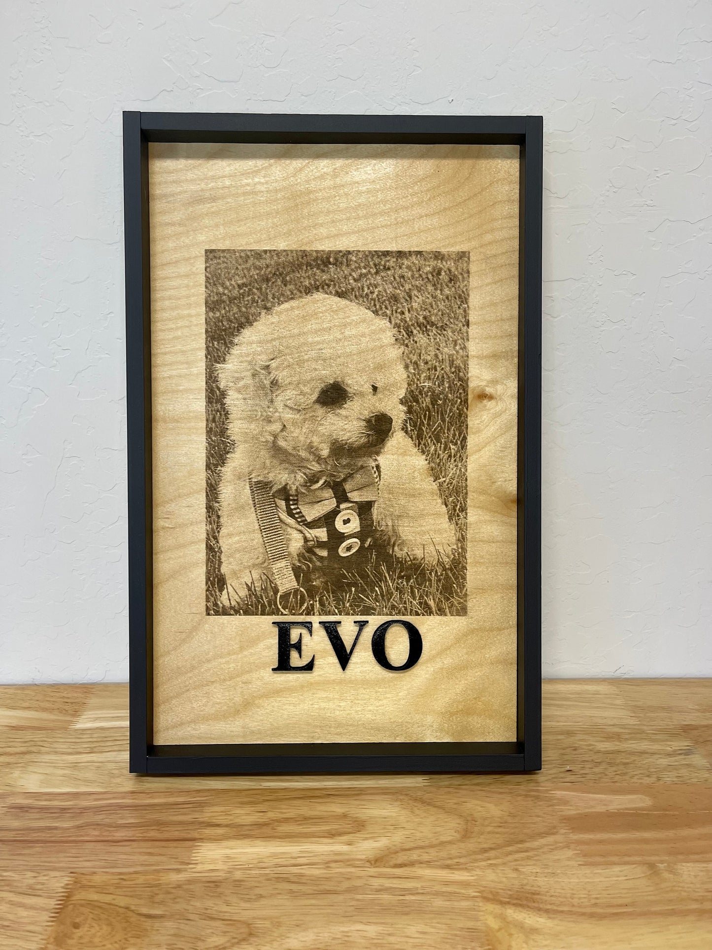 Customized Pet Engraved Photo on Wood